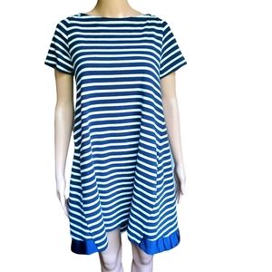Sacai High Low Dress Striped Japan Size 3 U.S. Size 0